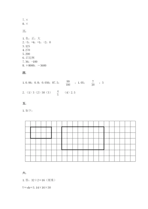 成都外国语学校小升初数学试卷附参考答案【模拟题】.docx