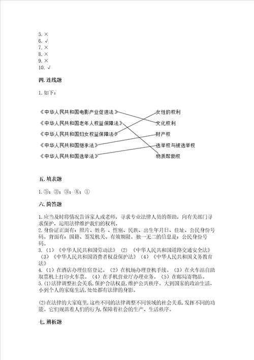 20222023学年六年级上册道德与法治期中测试卷附参考答案培优b卷