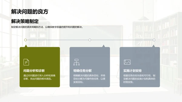 季度教学总结报告PPT模板