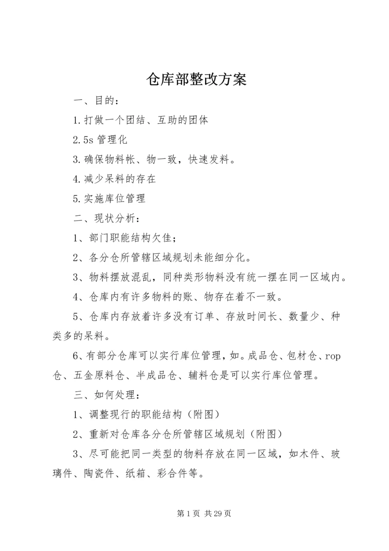 仓库部整改方案.docx