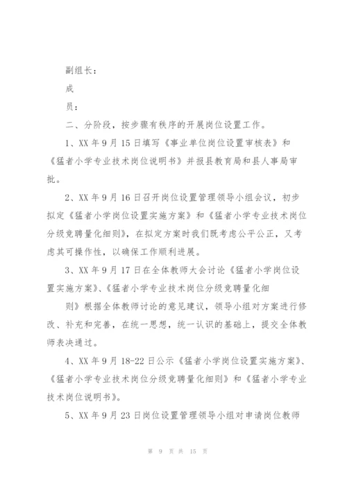 2020年学校事业单位岗位设置工作总结可参考.docx
