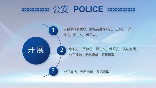 蓝色科技感公安信息化建设总结PPT