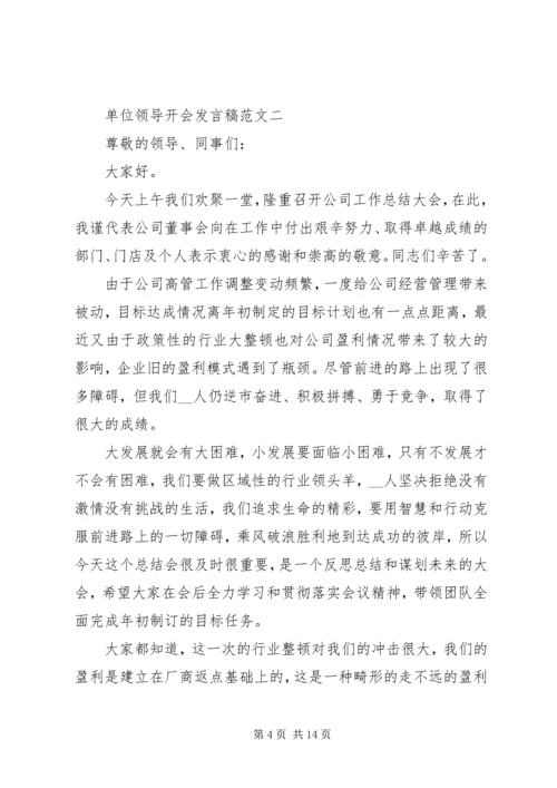 单位领导开会发言稿.docx