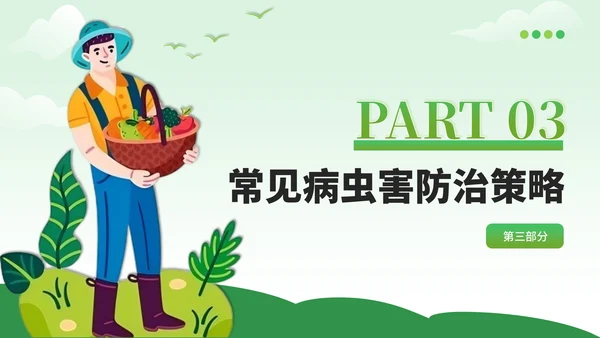绿色卡通风现代农业种植技术PPT模板