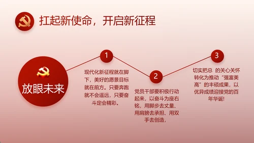 红色党建党支部述职报告动态PPT党课