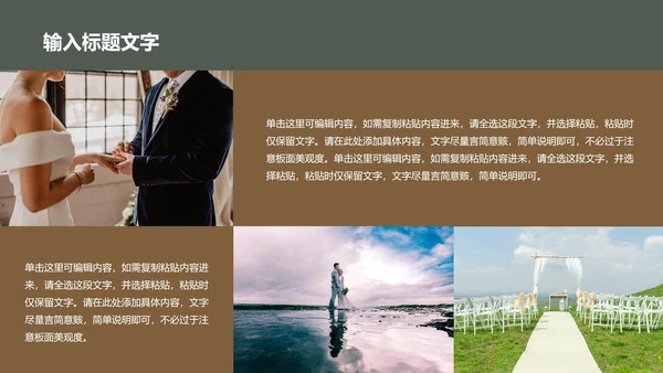婚礼主题策划PPT模板