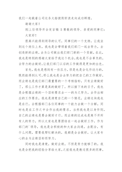 刚上任领导开会发言稿.docx