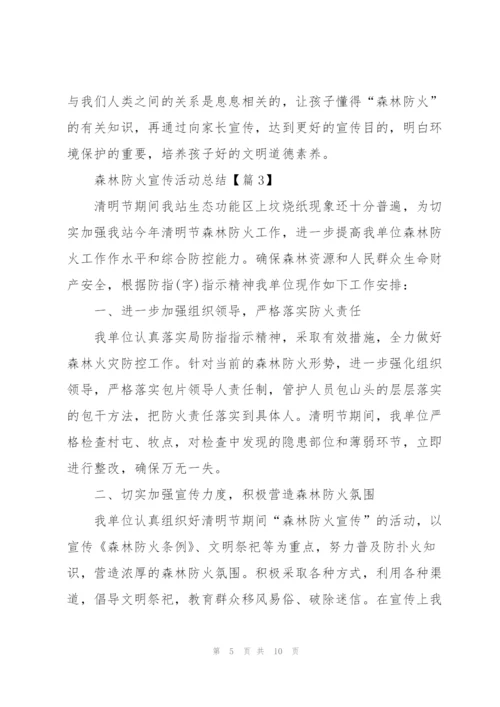 森林防火宣传活动总结2022.docx