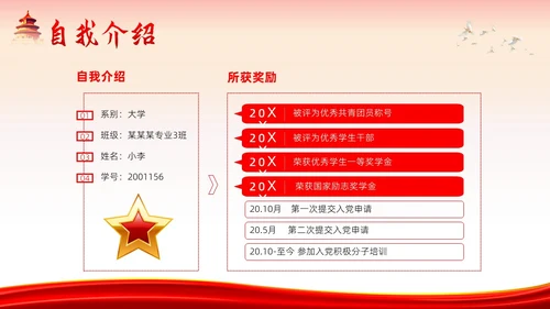 发展对象竞选预备党员竞选入党积极分子PPT课件竞聘竞选