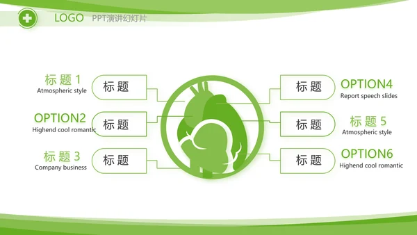 绿色清新临床护理案例分析动态PPT模板