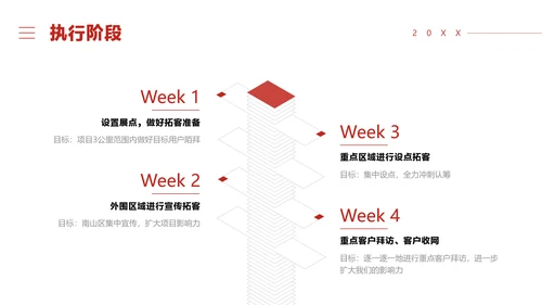 红白简约风地产引流活动策划方案