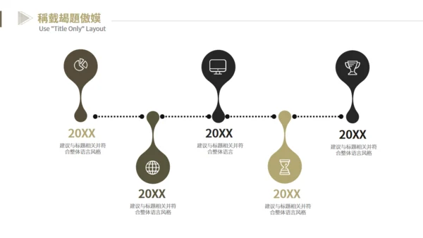 金色质感企业数据分析报告通用PPT模板