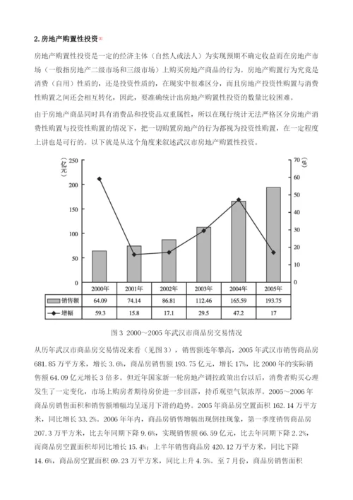 2005武汉房地产投融资情况分析.docx