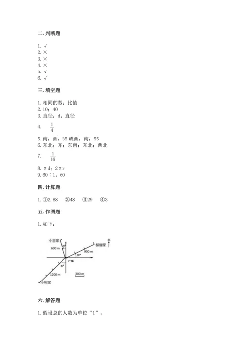 人教版六年级上册数学期末测试卷审定版.docx