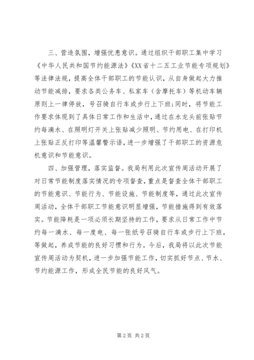 人社局某年节能宣传周活动总结.docx