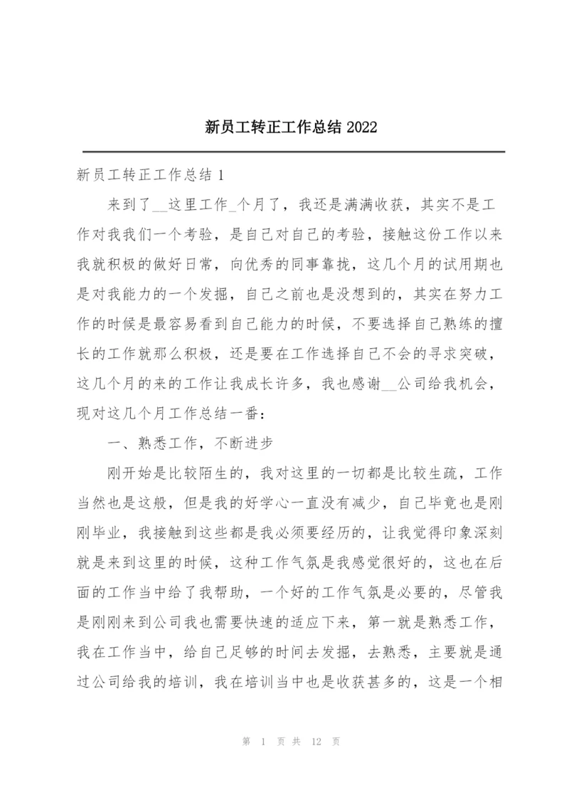 新员工转正工作总结2022.docx