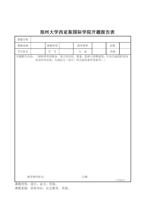 【精编】毕业论文表格.docx