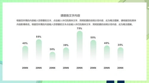 绿色插画风创意总结汇报PPT模板