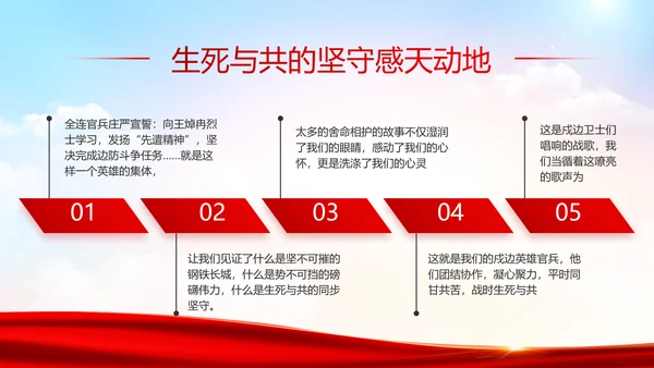 红色大气党建党支部年终工作总结PPT