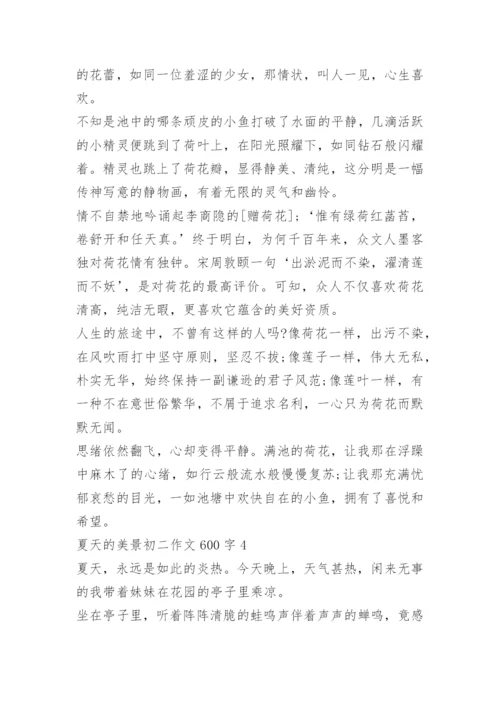夏天的美景初二作文600字七篇.docx