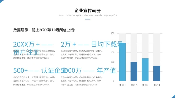 简约渐变商务图片拼接公司介绍企业介绍企业宣传画册ppt模板