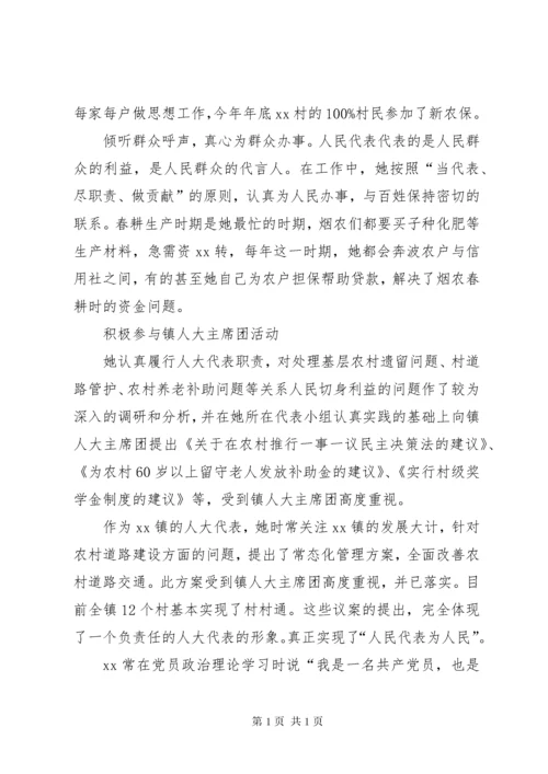 优秀人大代表事迹材料5篇.docx