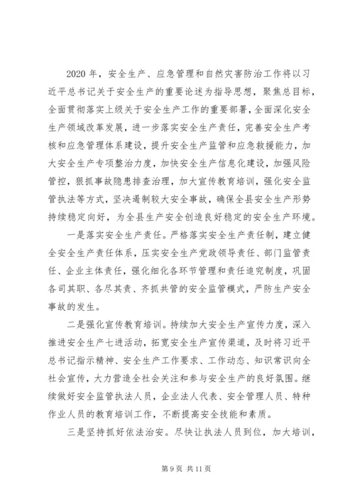 应急管理局XX年工作总结及XX年工作计划范文（1）.docx