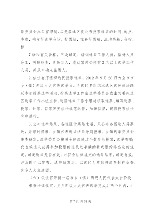 乡镇人大换届选举工作实施方案.docx