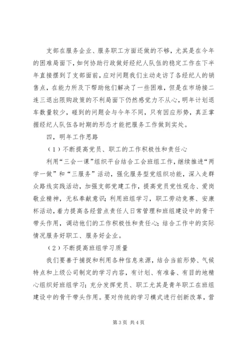 企业党支部工作总结暨某年工作计划.docx