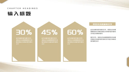 简约几何风棕色渐变学生毕业论文答辩汇报PPT模板