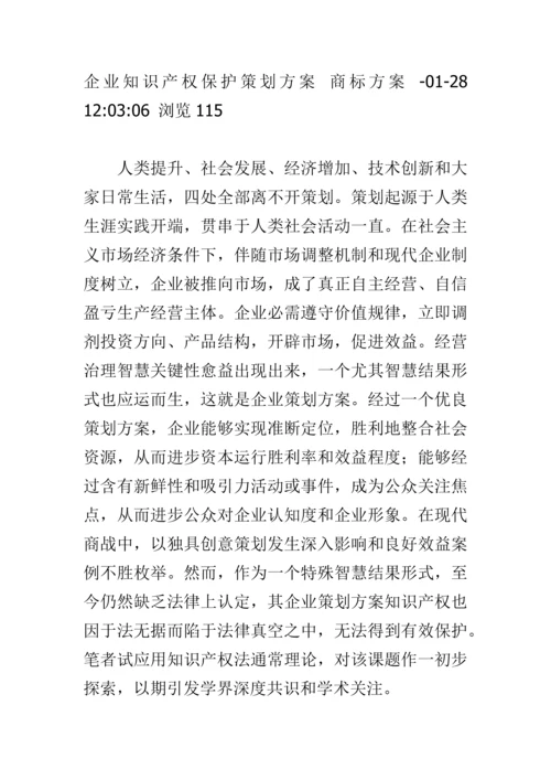 专业策划专项方案的知识产权保护专项方案.docx