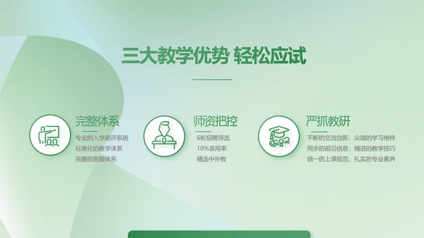 绿色清新学校教育培训工作总结动态PPT