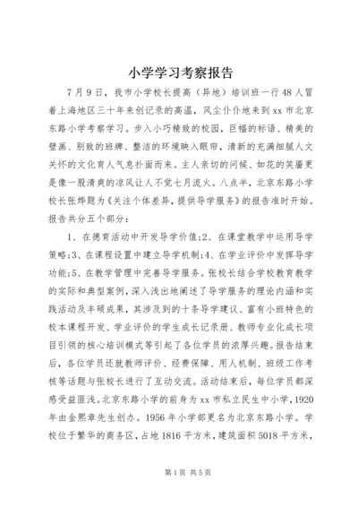 小学学习考察报告 (2).docx