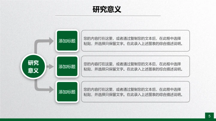 绿色清新毕业论文答辩PPT开题报告PPT