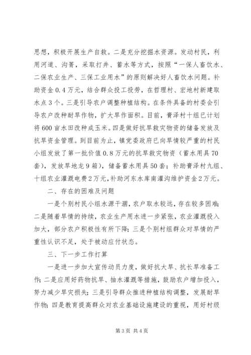 乡镇政府抗震救灾情况工作汇报.docx