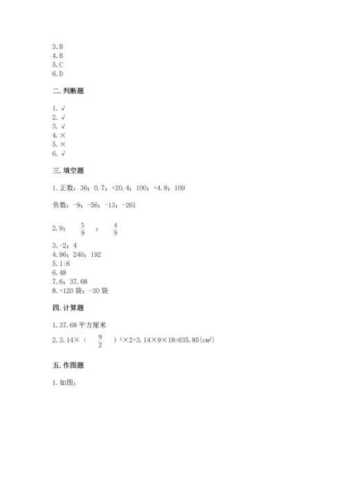 人教版六年级下册数学期末测试卷带答案（能力提升）.docx