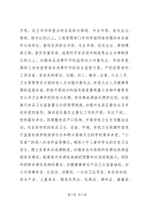 食品药品专项整治工作实施方案 (8).docx