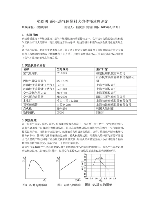 燃烧学实验报告.docx