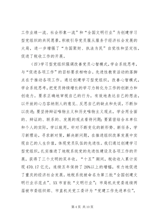 党组织加强党的先进性建设调研报告.docx
