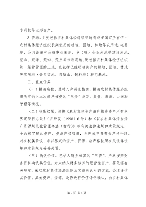 4农村集体资产清产核资方案.docx