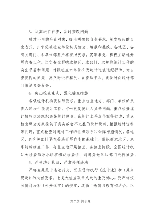 统计执法大检查工作计划及方案.docx