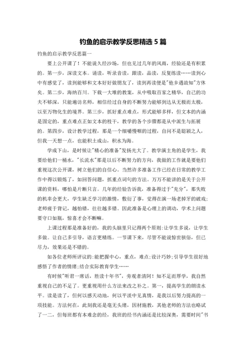 钓鱼的启示教学反思精选5篇.docx