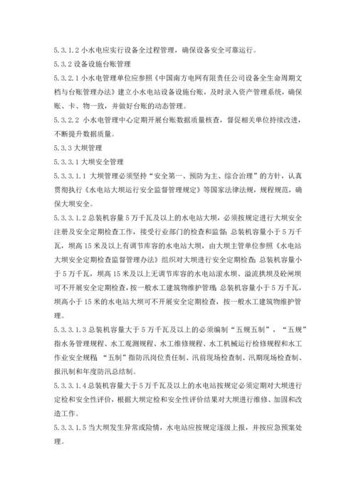 电网有限责任公司小水电站安全生产管理业务指导书.docx