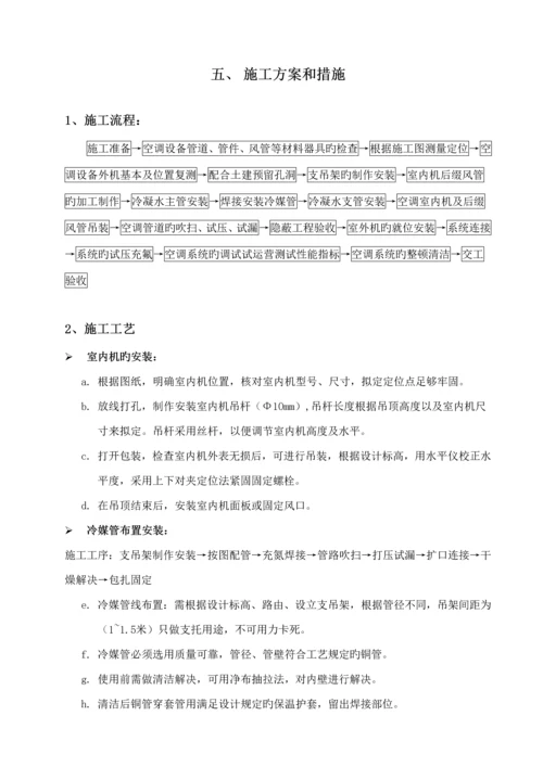 多联机安装综合施工专题方案.docx