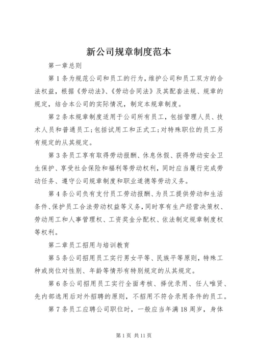 新公司规章制度范本.docx