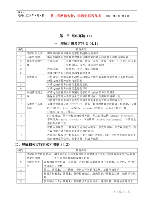 IATF16949内审检查表.docx