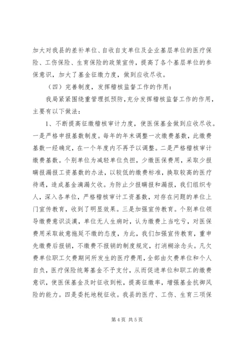人社局医疗保险工作总结.docx