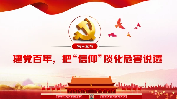 坚定党员信仰建党100周年党史学习教育党课