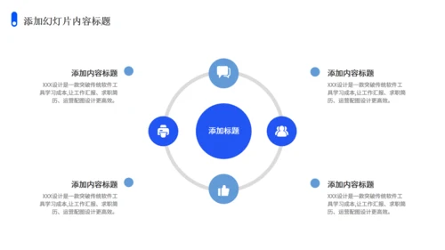 简约商务扁平风工作汇报通用PPT模板