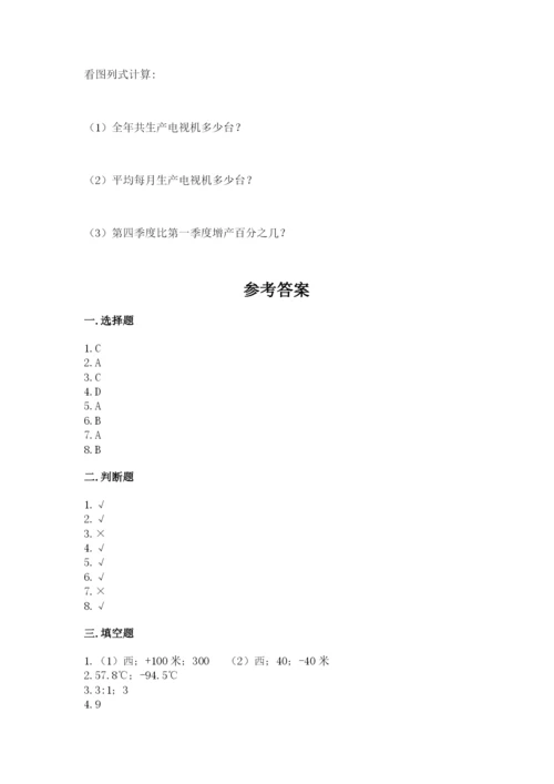 北京版小学六年级下册数学期末综合素养测试卷附答案（名师推荐）.docx